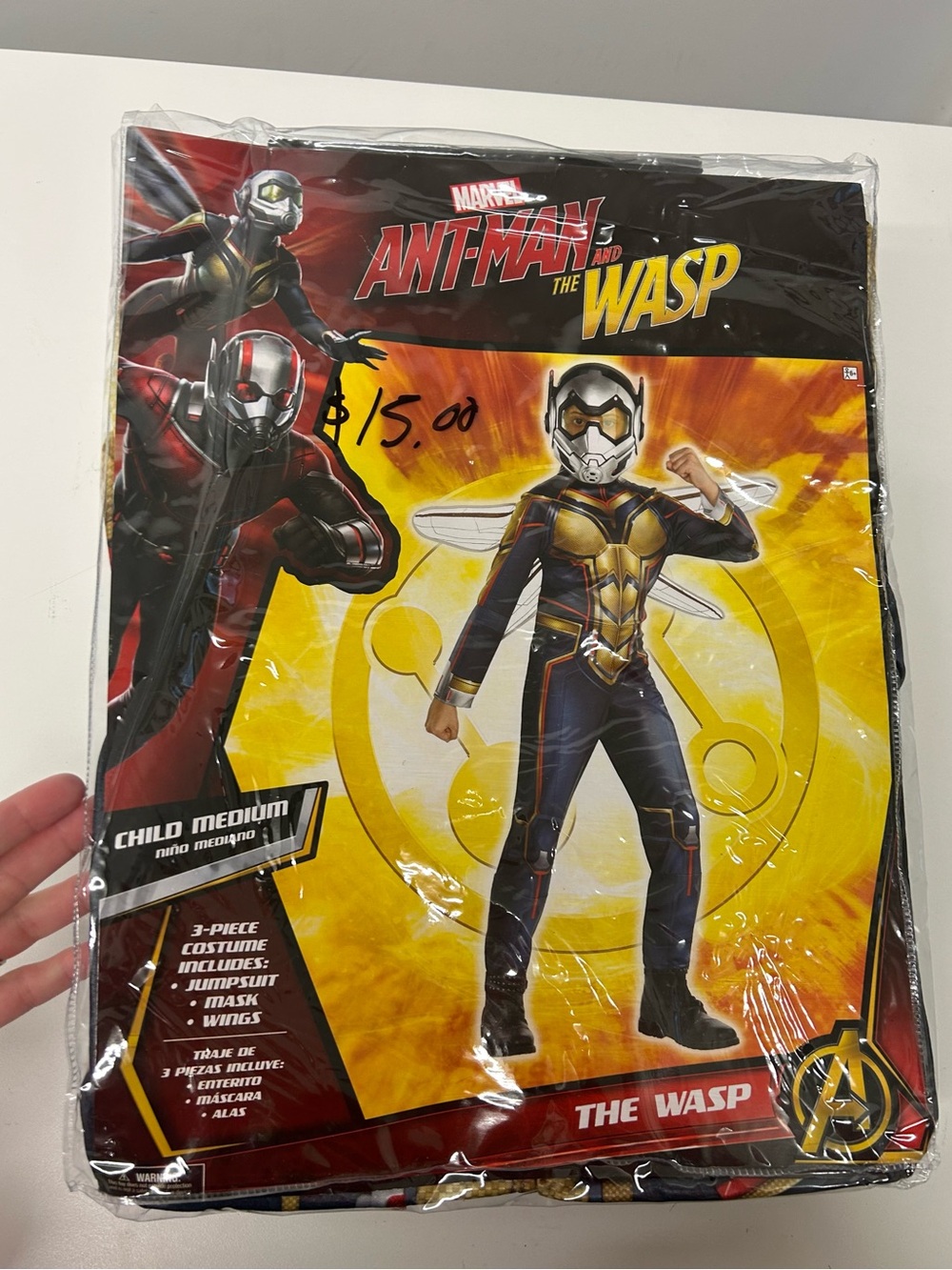 Marvel The Wasp Kids Costume - Yellow and Black Medium (8-10)
